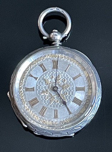 Vintage solid silver open face - vintage,