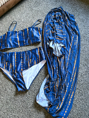 Women plus 0xl - women’s, blue/gold