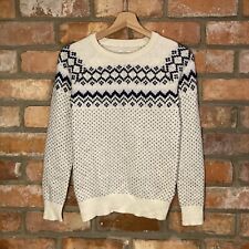 Jack Wills Fair Isle merino wool & alpaca blend jumper size UK 8