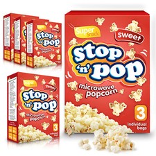15 x 85g Microwave Popcorn | Butter, Salted, Sweet Flavour Movie Cinema Theatre