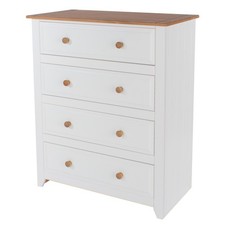 Capri 4 Drawer Chest, Arctic