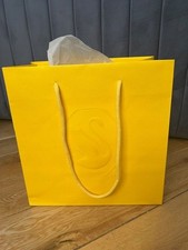 SWAROVSKI Yellow Paper Gift Bag NEW 26 x 26 x 15 cm