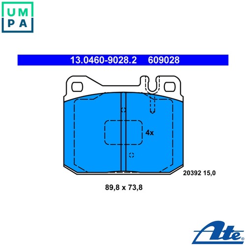 Brake pad set disc - disc,