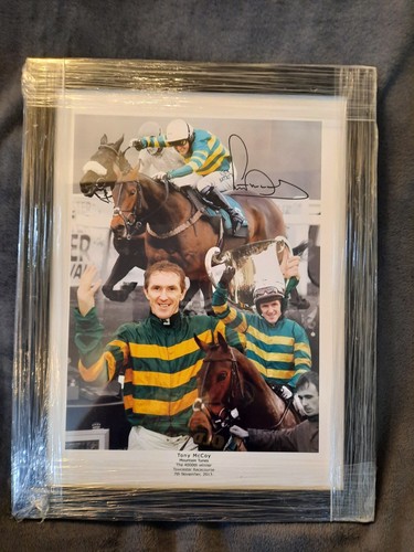 Tony mccoy signed - mccoy, framed