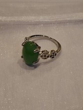 Beautiful Oval Green Marble