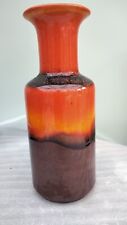 Large Floor Standing Vintage West German Fat Lava Vase Art Pottery 60's/ 70s 