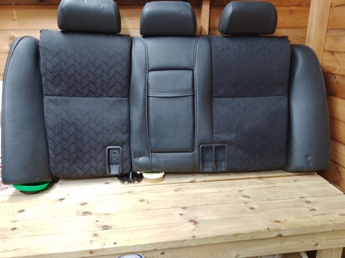 Rear seats half leather - leather, a