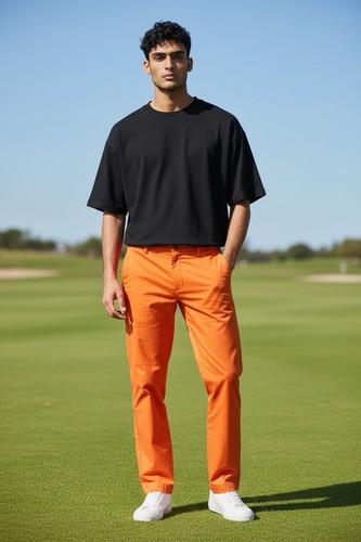 Lindeberg men orange - men's, golf