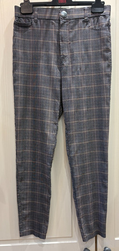 Zara grey checked - plaid, slim