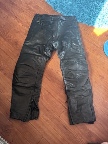 Rst black leather motorcycle - rst,