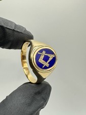 9ct Masonic Spinning Signet Ring