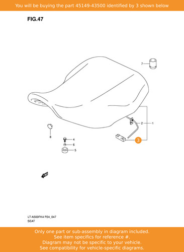 Suzuki cushion 45149 - cushion,, 45149-43500
