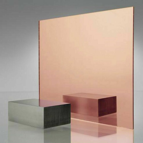 Rose gold mirror - mirror, perspex