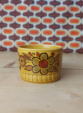 Royal Worcester Palissy 'Sierra' Ceramic Sugar Bowl Vintage 1970's Floral Retro