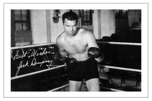 Jack dempsey signed autograph - dempsey,