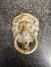 Vintage Brass lion Head Door