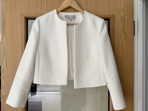 Hobbs bolero jacket - jacket, white