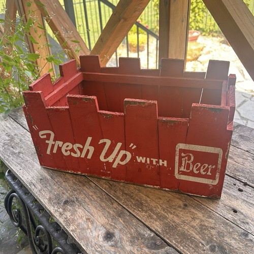 Rustic wooden beer crate fresh - rustic,
