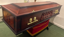 Wooden Last Supper Coffin