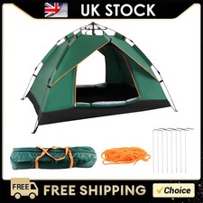 Automatic Instant Double Layer Pop Up Camping Tent Waterproof Outdoor Seaside UK