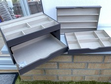 Large Mirrored Drawer Style Jewellery Box With 4 Layers