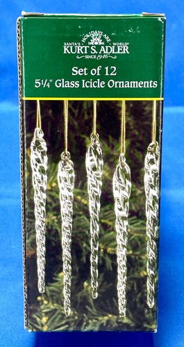 Kurt adler glass icicle - kurt,