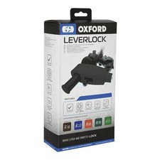 Oxford LeverLock Universal Motorcycle Motorbike Handlebar Front Brake Lock Black