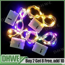 Battery Fairy Lights 10/20 LED Xmas String Light Party Micro Rice Wire Copper