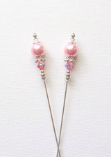 Vintage style beaded hat pins - vintage,