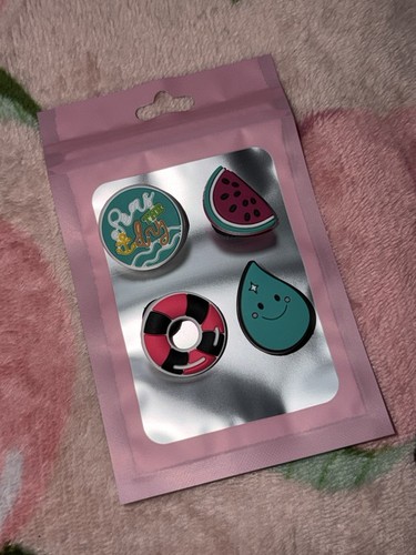 Summer themed croc charm - summer,