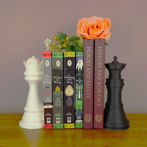 Chess piece bookends - piece, &