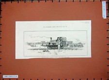 Original Old Antique Print