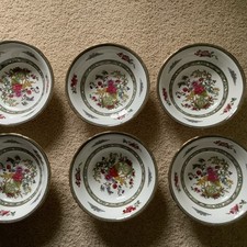 Paragon Fine Bone China Tree of Kashmir Soup/Dessert Bowls Set of 6 Excellent