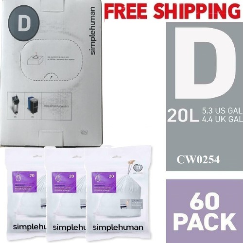 Simplehuman bin liners code - d,