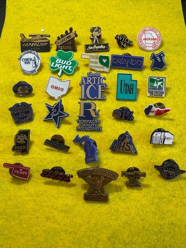 Job lot pin badges - 30, bulk