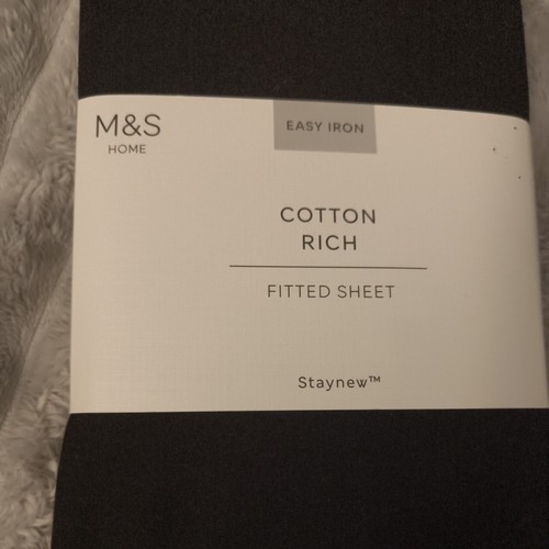 Black easy iron cotton - m&s,
