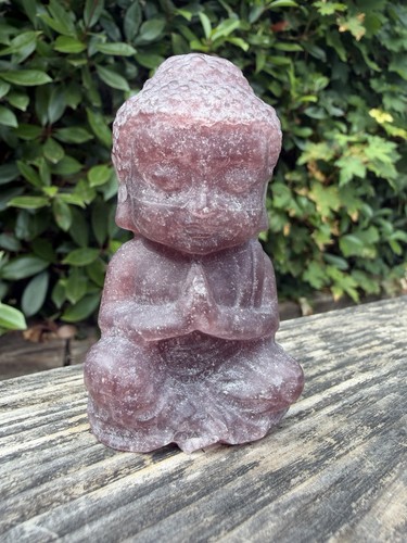 Strawberry quartz buddha - strawberry,