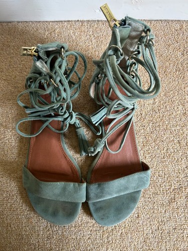 Green flat grecian - flat,, gladiator