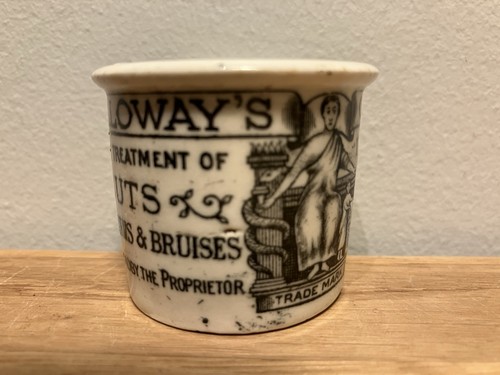 Antique ointment pot pictorial - ointment,