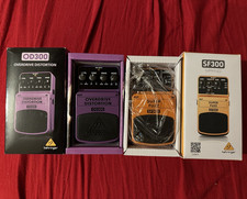 Behringer SF300 Super Fuzz + OD300 Overdrive/Distortion Pedals (Barely used)