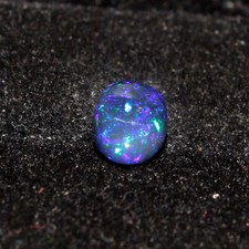 Natural Black Ethiopian Opal Welo Fire Opal Cabochon Oval Loose Gemstone 8x6 mm