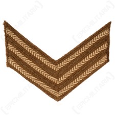 Original British Army Rank Stripe Chevrons - Sergeant Patch Badge Insignia Pair
