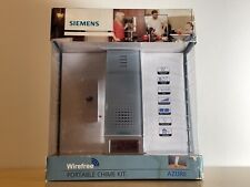 Brand New Siemens Azure DCWF27 Wirefree Portable LCD Door Chime & Bell Push Kit