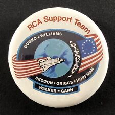 Vintage NASA RCA Suport Team Discovery Bobko Williams Seddon Badge Rare STS-51D