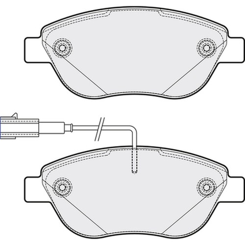 Brake pads set for fiat - set,