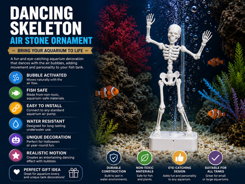 Dancing skeleton aquarium - dancing,