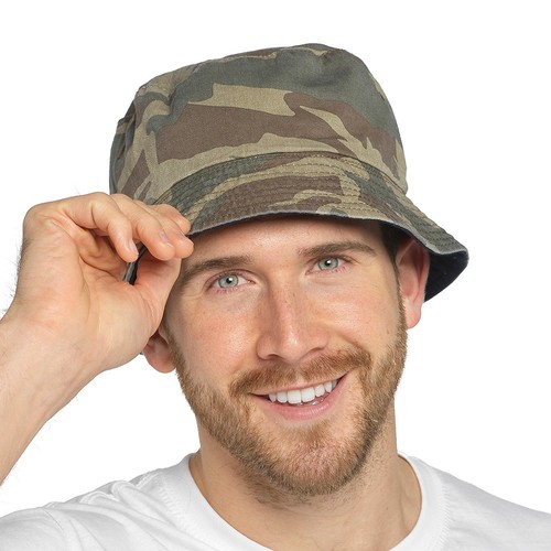 Mens reversible camo bucket - reversible,