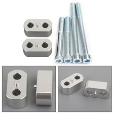 Silver HANDLEBAR Bar Risers 20mm Rise for Triumph Tiger 800 /1200 Explorer 12-19