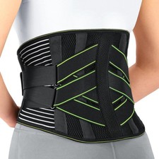 YAHA Back Support Belt with Lumbar Pad Pain Relief Brace for Men Women – Size L