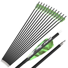 28" 30" 31" Carbon Arrows 4" Feather SP500 Archery Hunting Recurve Compound Bow 